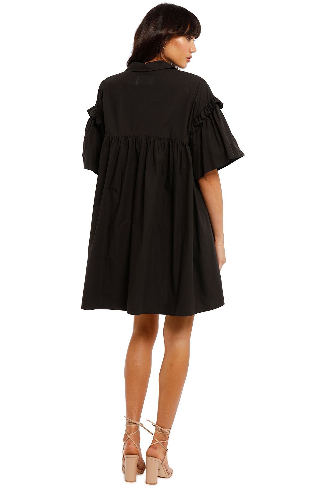 Joslin Ashleigh Smock Mini Dress Black Relaxed Fit