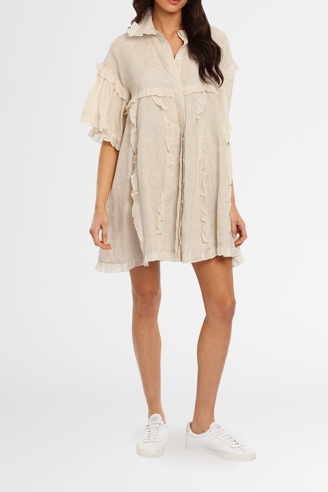 Joslin Emily Linen Dress Nude
