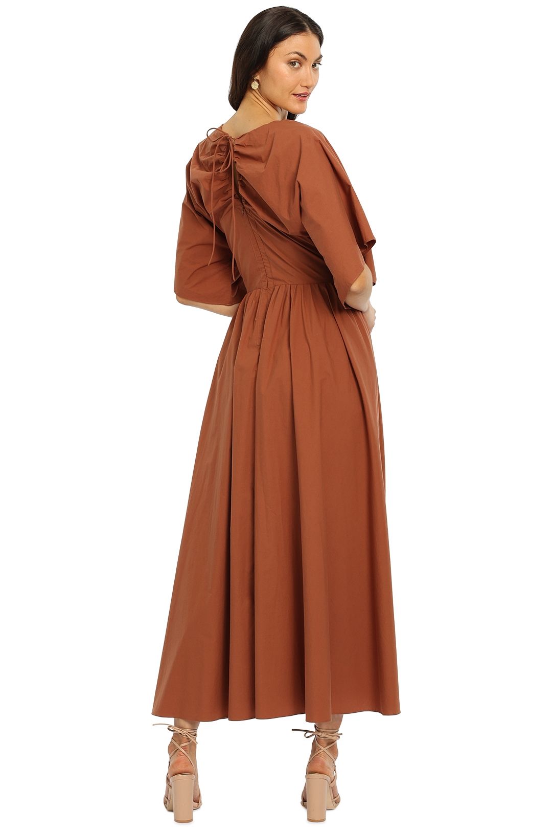 Joslin Sakura Midi Dress brown