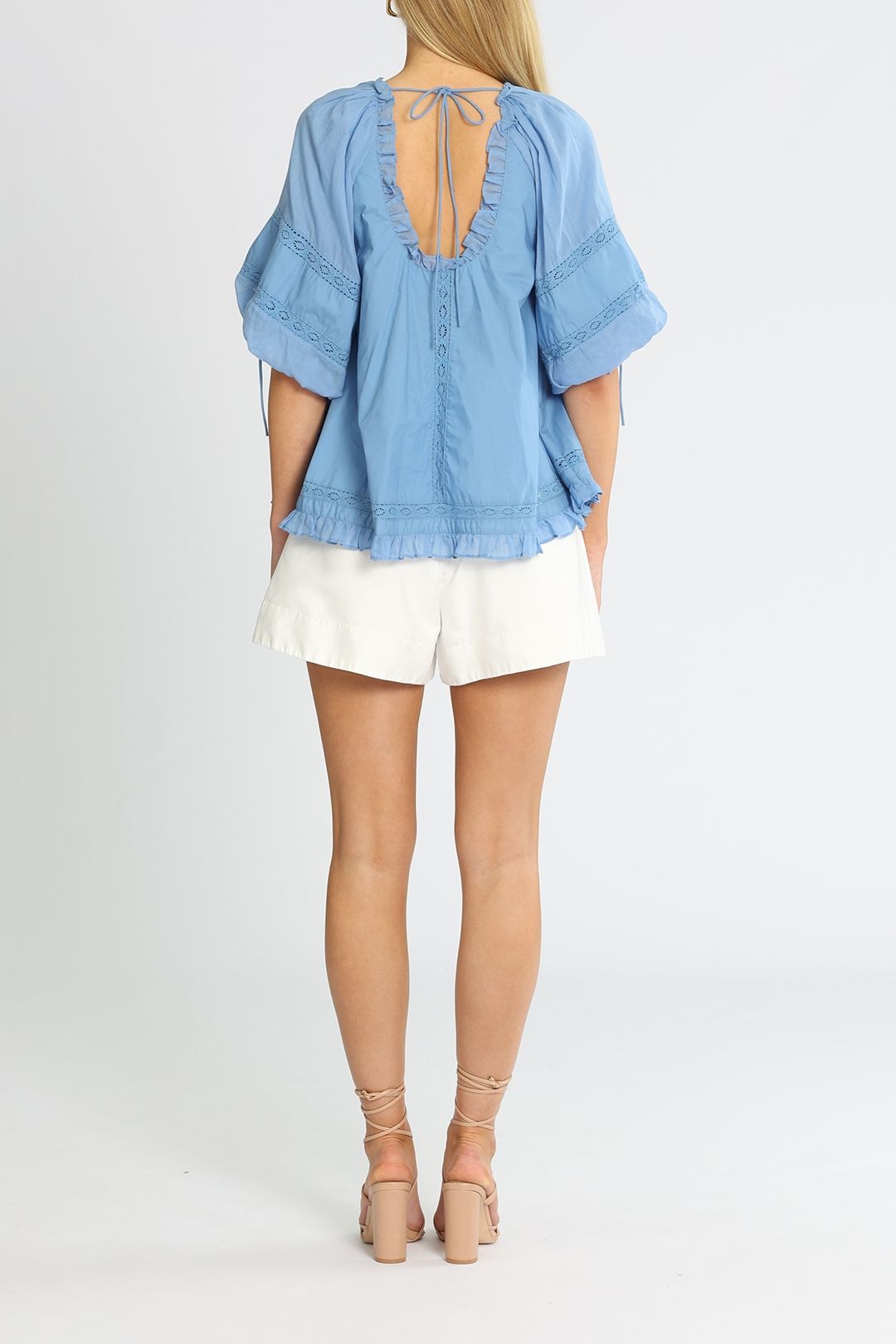 Joslin Vivienne Smock Top Tie Neck