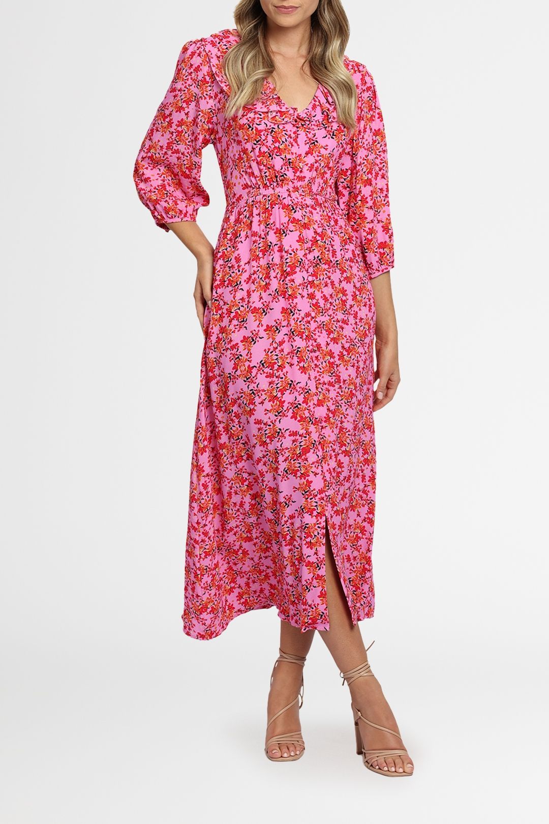 Kachel Poppy Dress Pink Ditzy