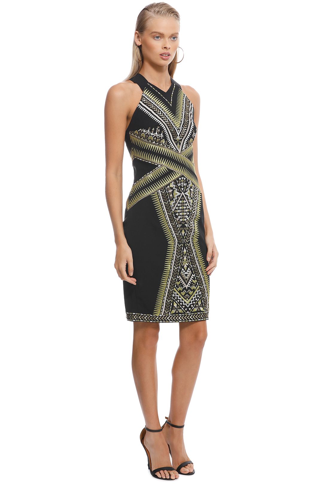 Karen Millen - Embroidered Midi Dress - Side