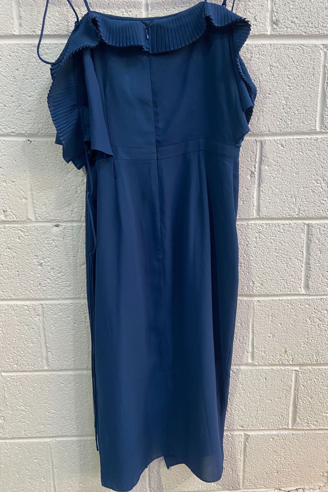 Cooper St Kate Lace Up Shoulder Dress in Navy