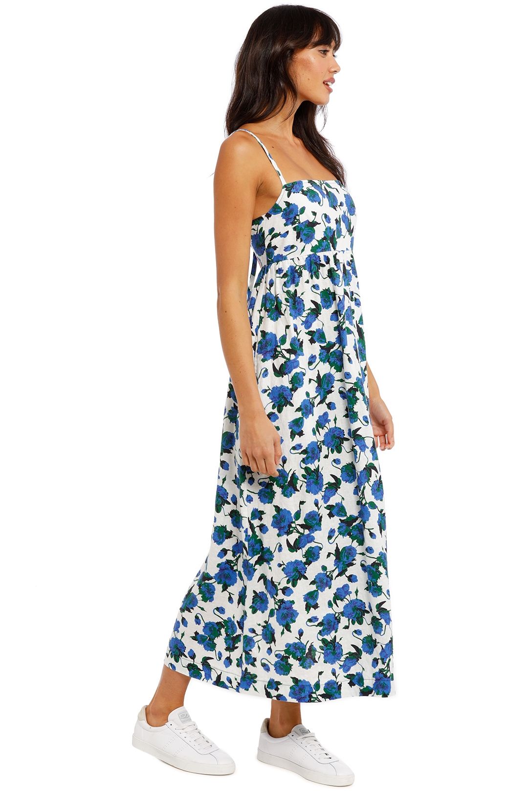Kate Sylvester Carlotta Sun Dress Blue Floral