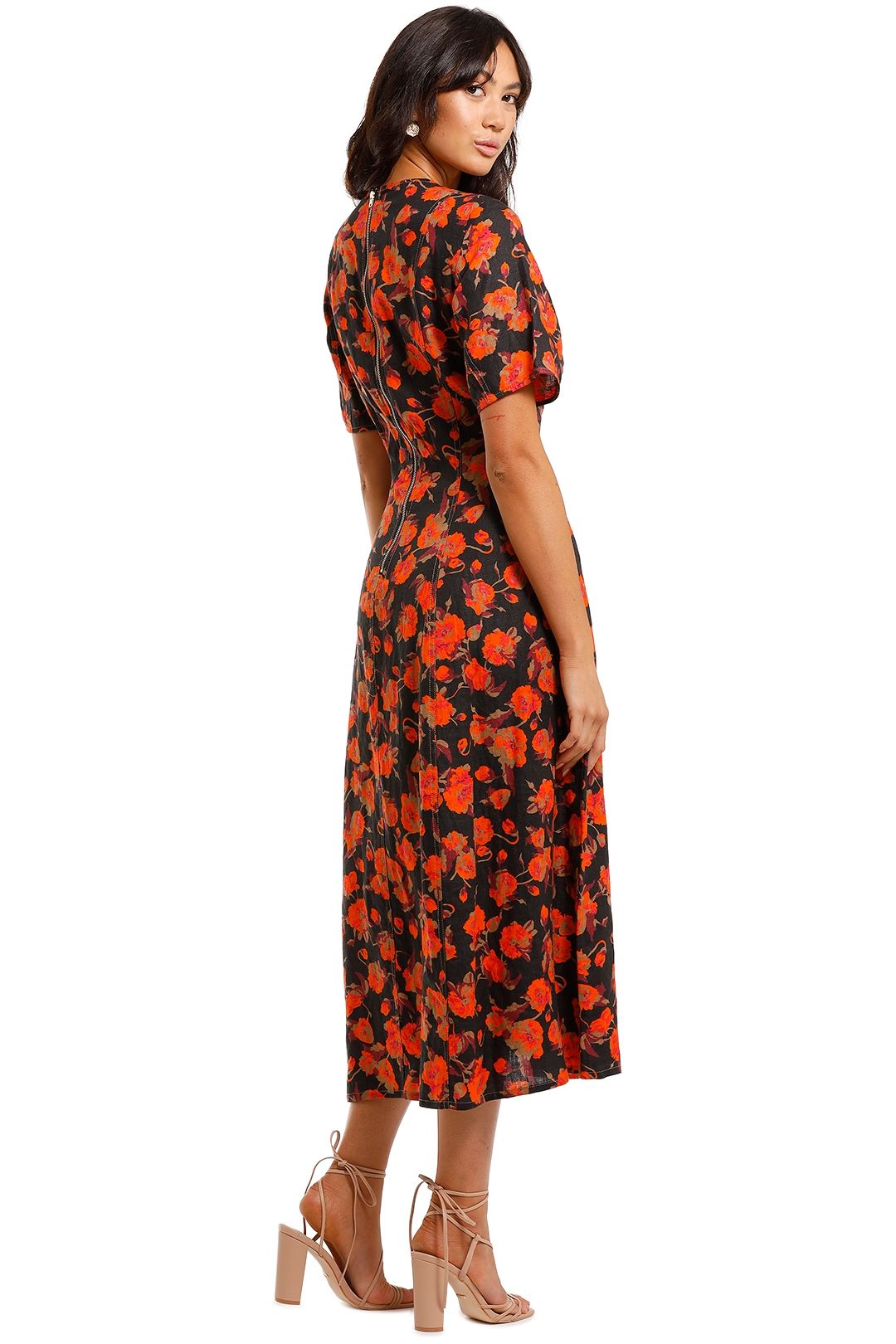 Kate Sylvester Colette Midi Dress Print Floral