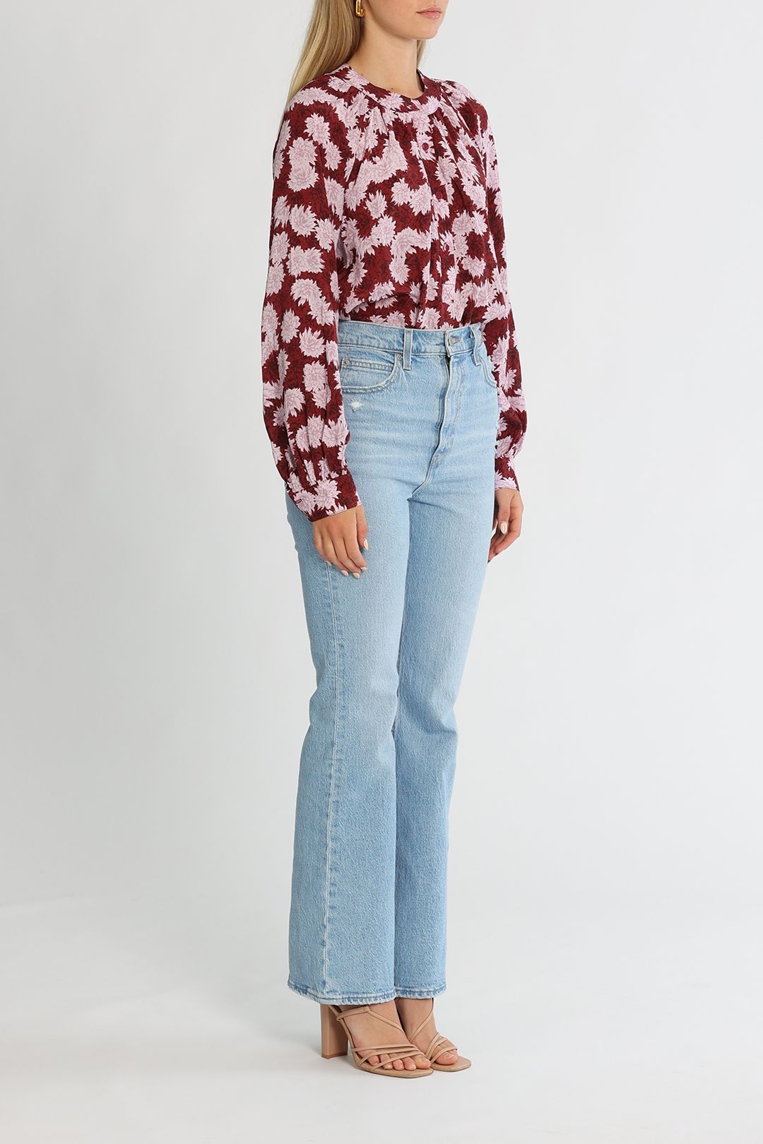 Kate Sylvester Hope Blouse Pink Crew