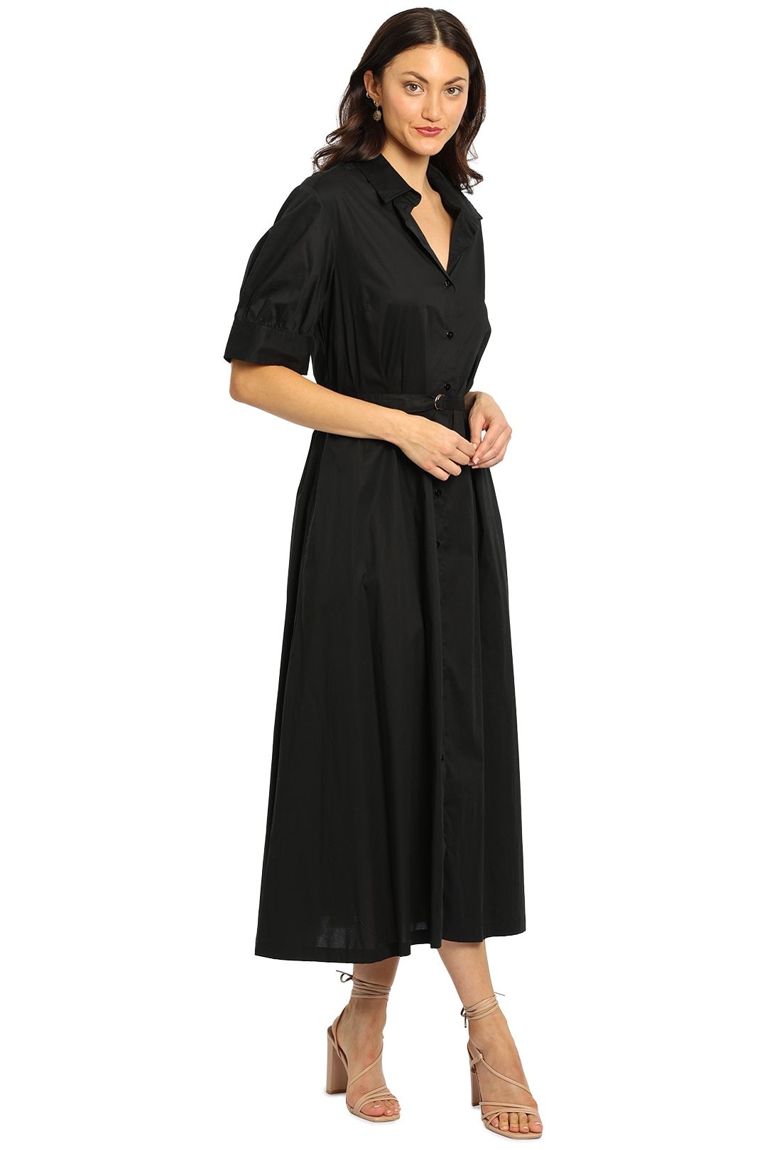 Kate Sylvester Jo Dress Black Full Skirt