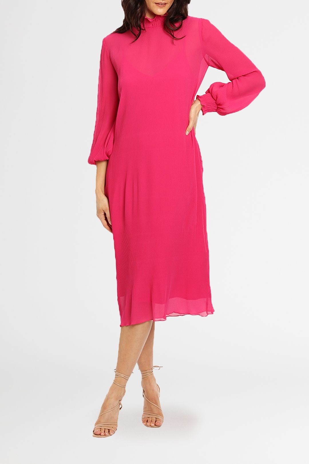 Hire Lux Shift Dress in Pink | Kate 
