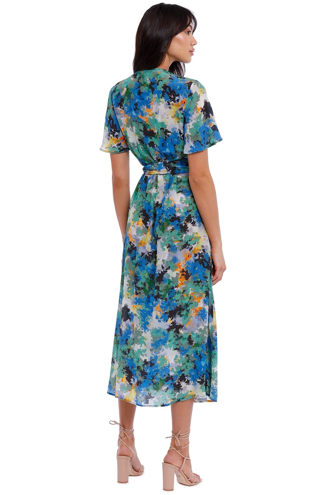 Kate Sylvester Meg Dress in Water Lilies floral