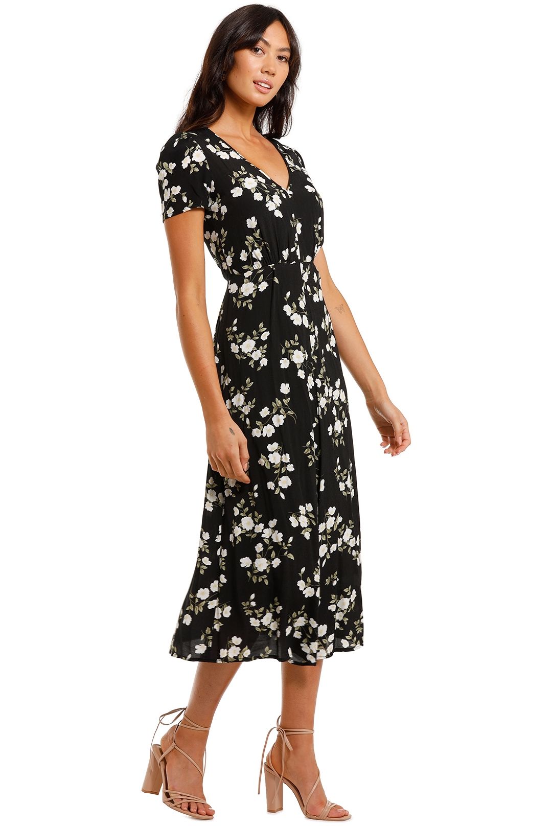 Kate Sylvester Summer Floral Dress Black