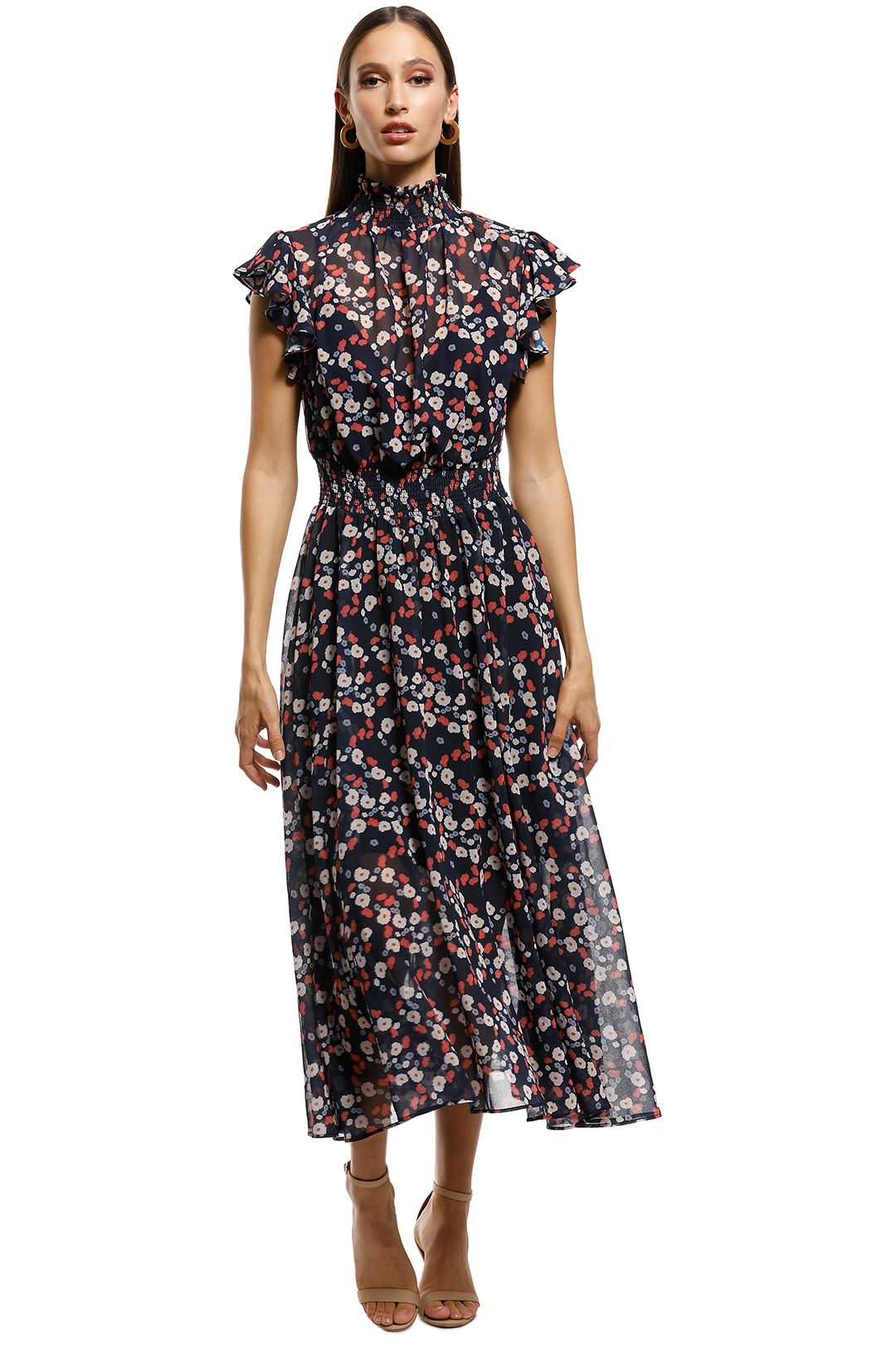 Keepsake-the-Label-Charmed-Midi-Dress-Navy-Versailles-Front