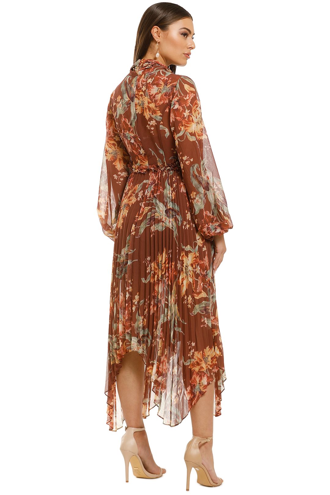 Keepsake-The-Label-Unravel-LS-Dress-Chocolate-Lily-Back