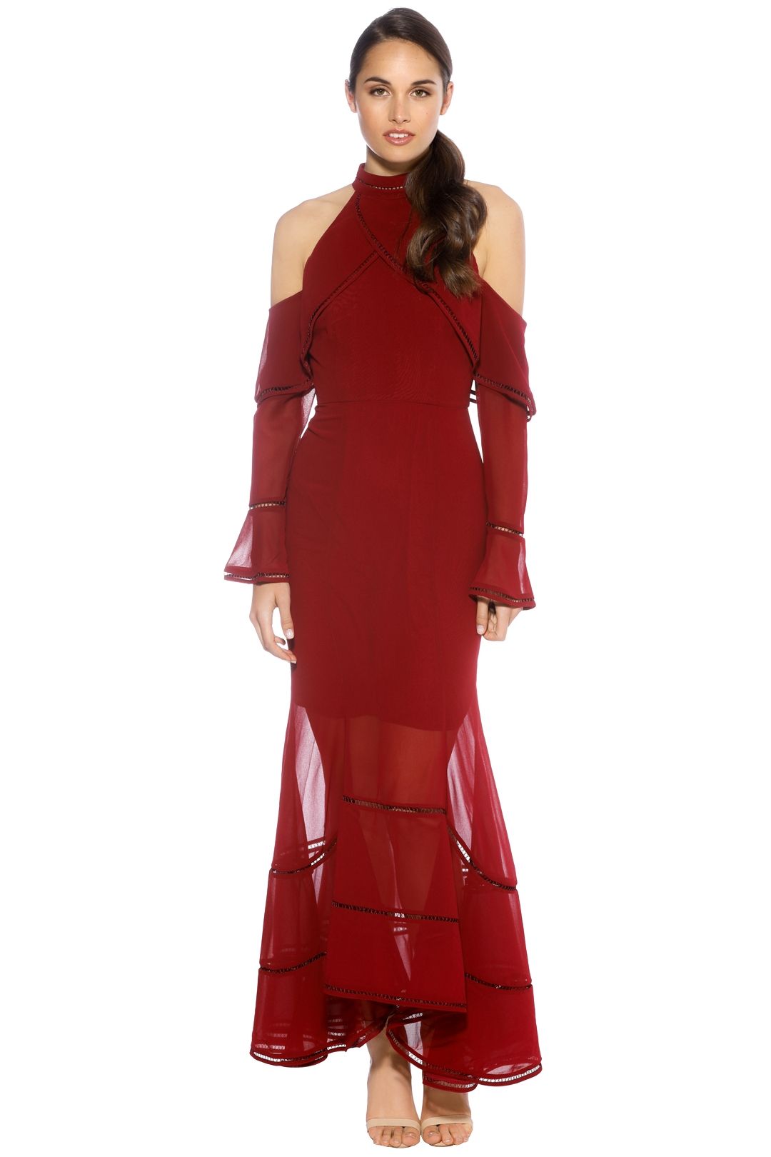 Keepsake the Label - Lovers Holiday Gown - Plum - Front