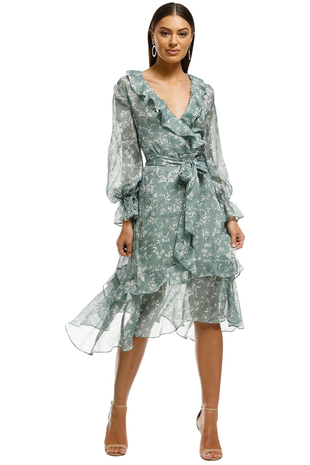 Keepsake the Label - Cheshire Dress - Sage Floral - Front