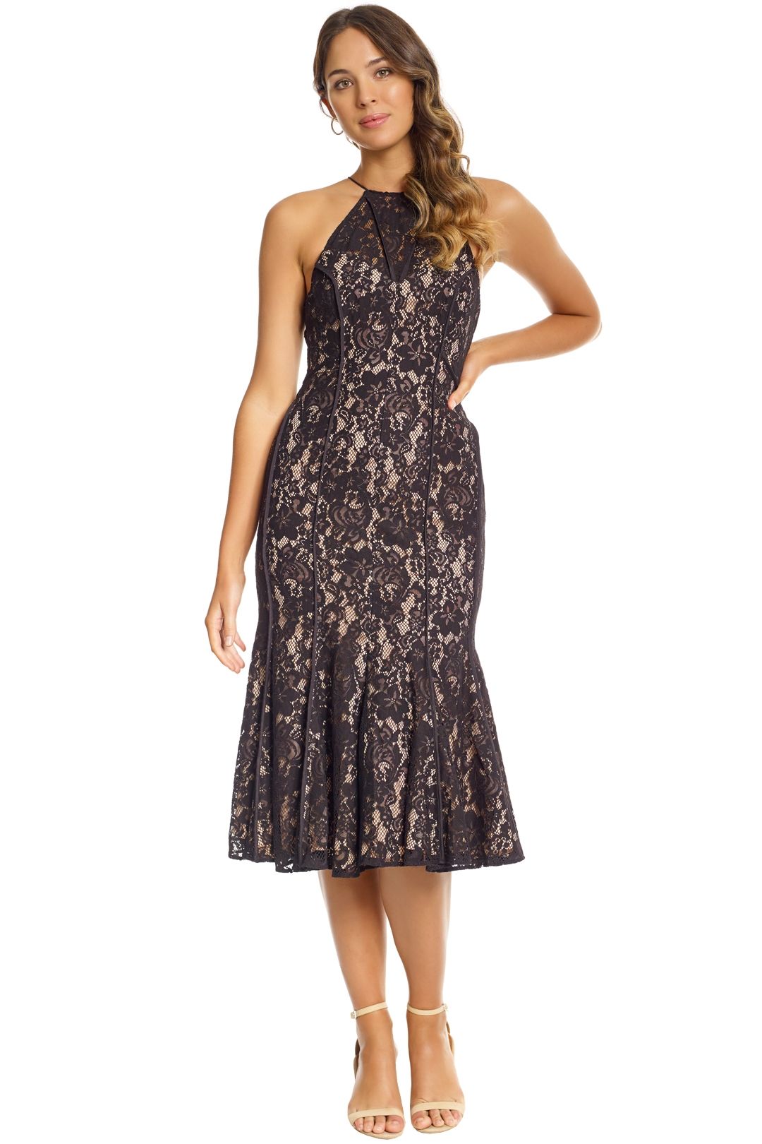 keepsake tryst midi dress black