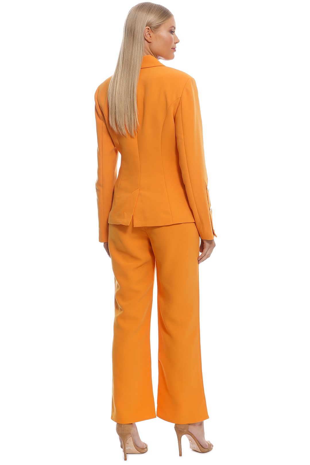 Keepsake The Label - Follower Blazer and Pant Set - Orange - Back