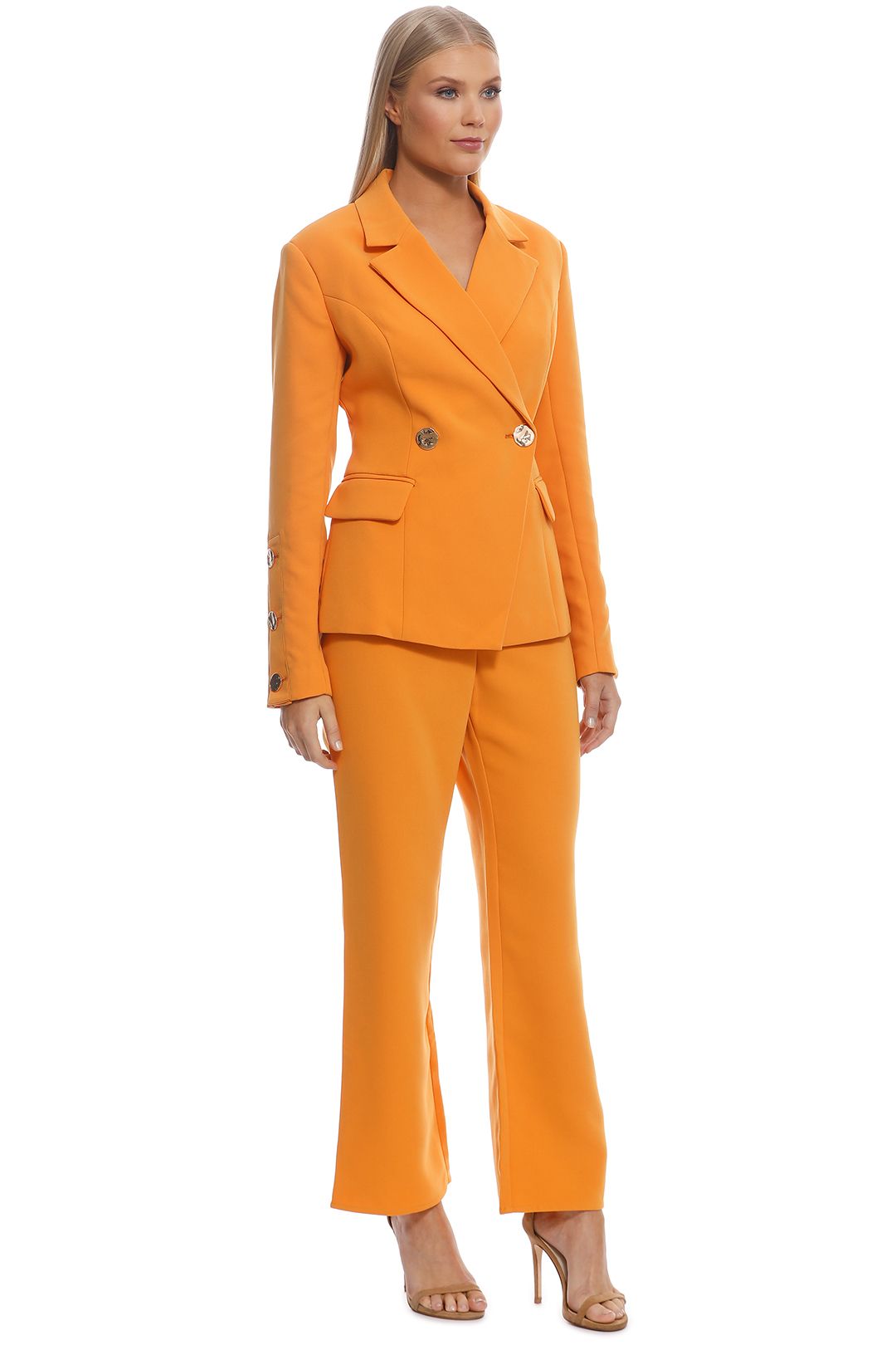Keepsake The Label - Follower Blazer and Pant Set - Orange - Side