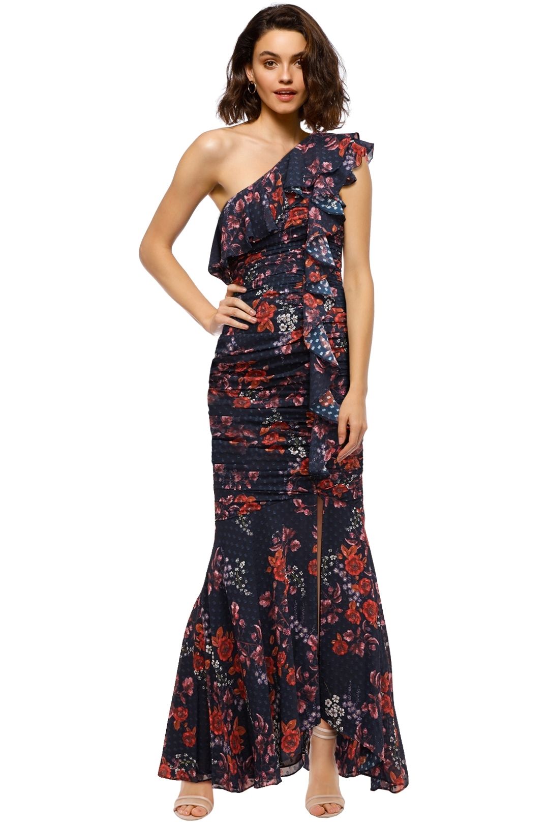 Keepsake The Label - Need You Now Gown - Navy Floral - Front