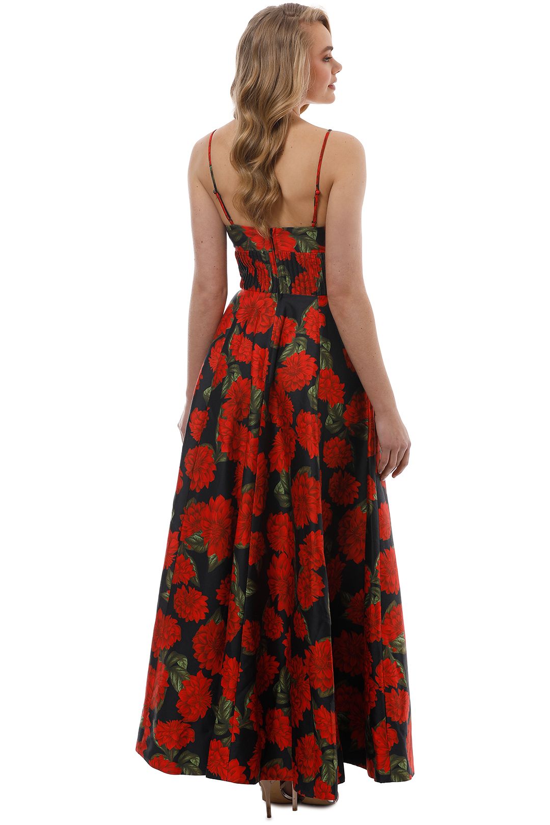 keepsake red floral dress