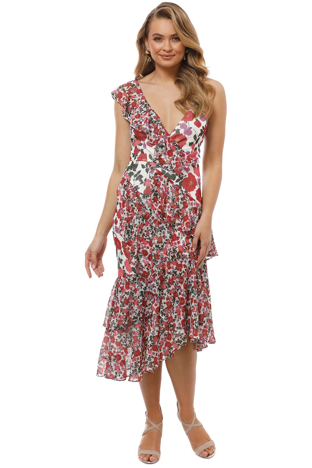 Keepsake the Label - Waves Midi Dress - Lilac Floral - Front
