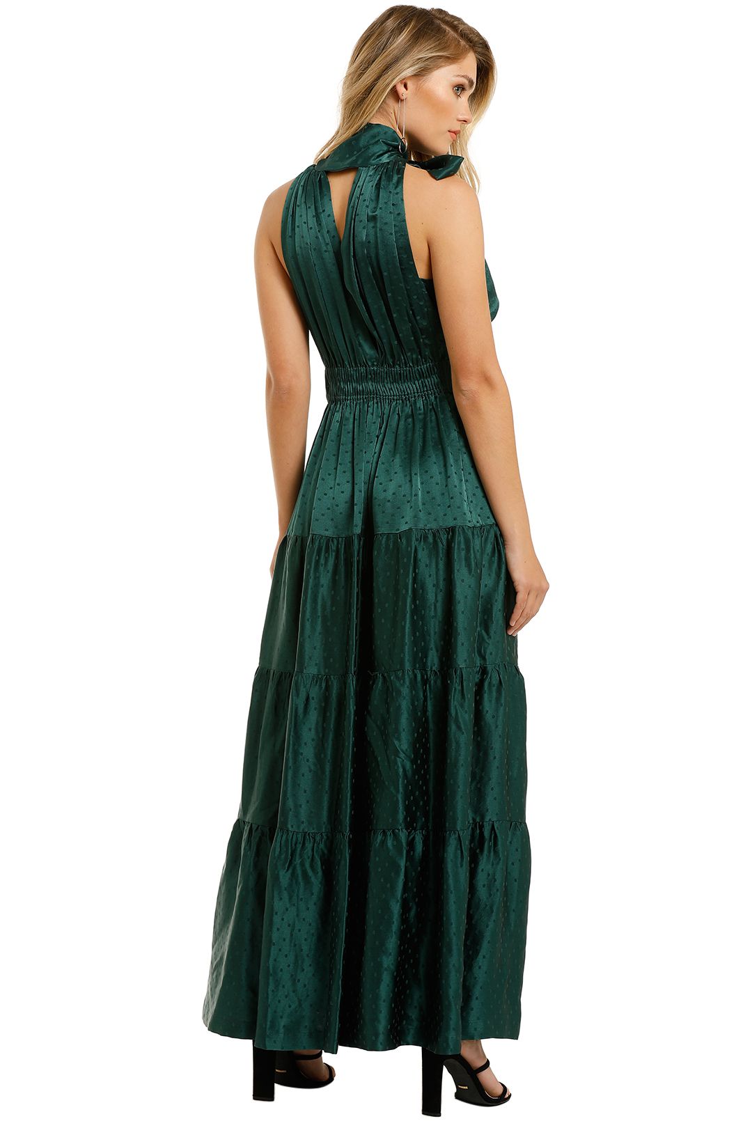 KITX-Essence-Spot-Dress-Emerald-Back
