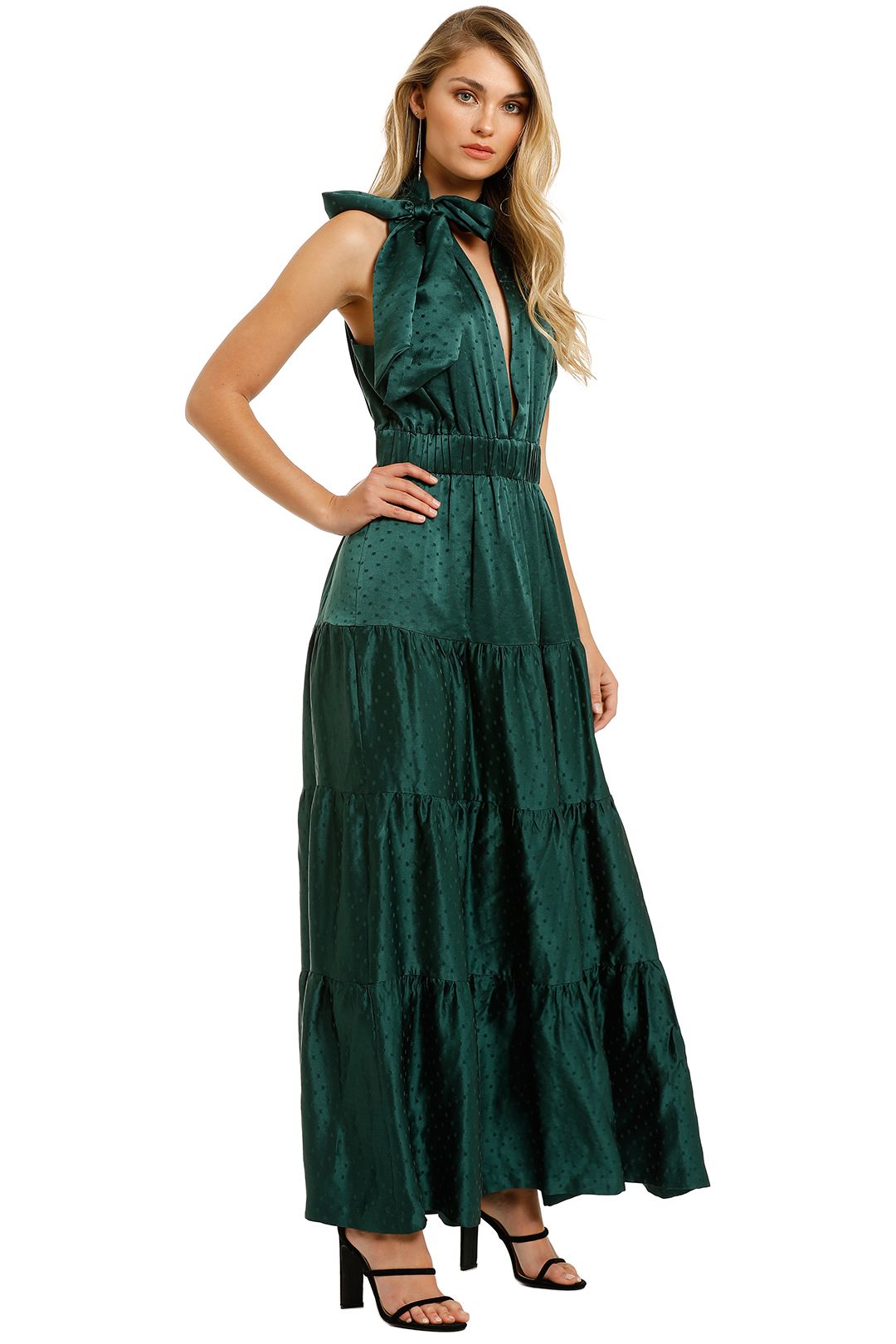 KITX-Essence-Spot-Dress-Emerald-Side