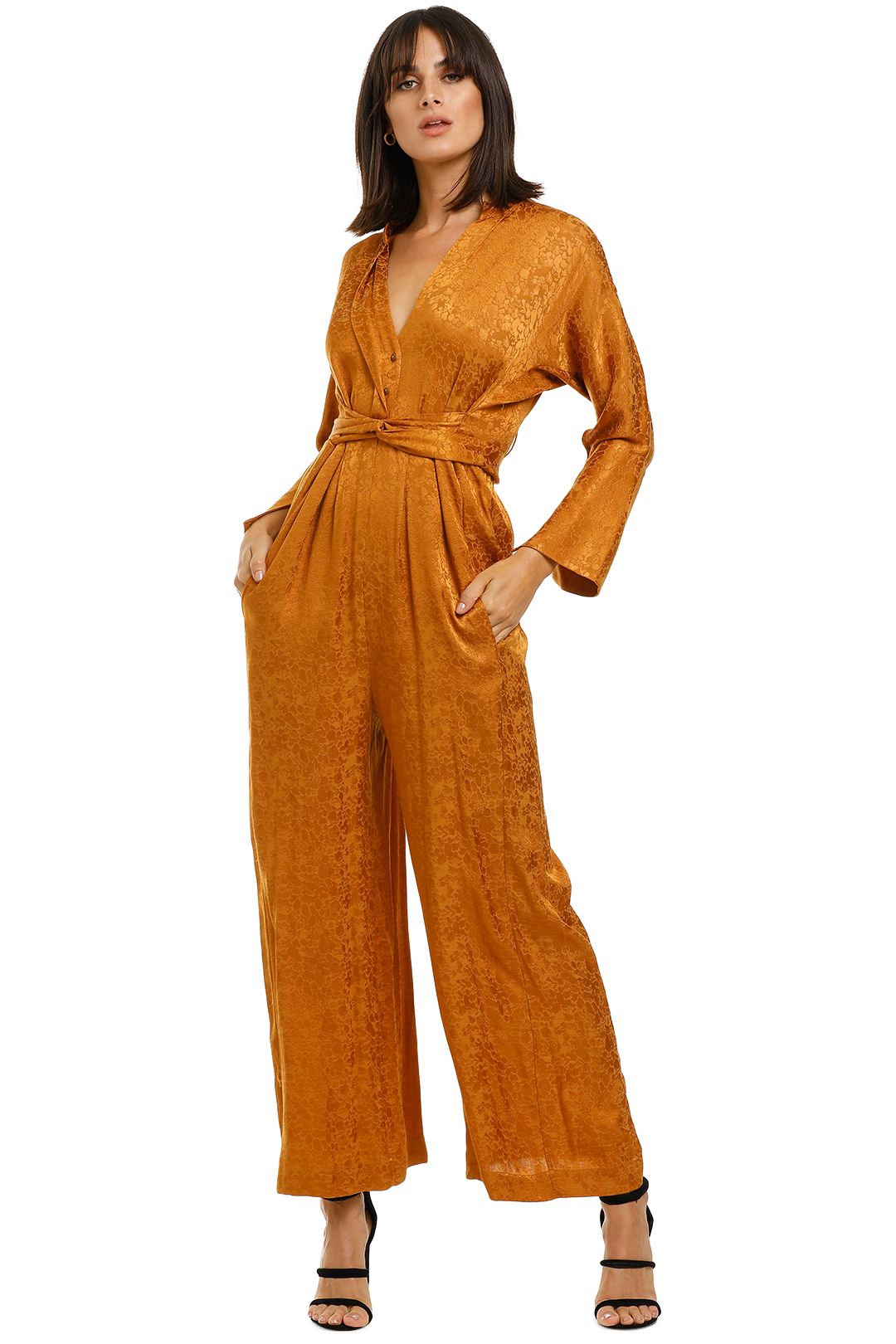 KITX-Slink-PJ-Jumpsuit-Rust-Front