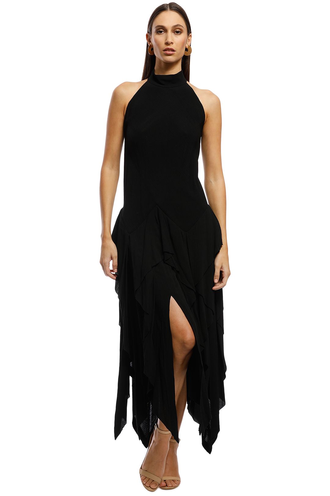 KITX - Solemn Halter Dress - Black - Front