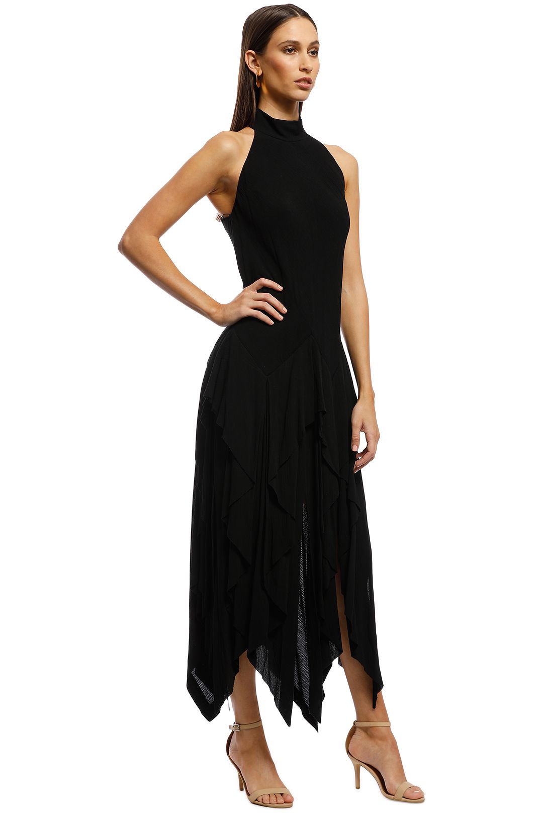 KITX - Solemn Halter Dress - Black - Side
