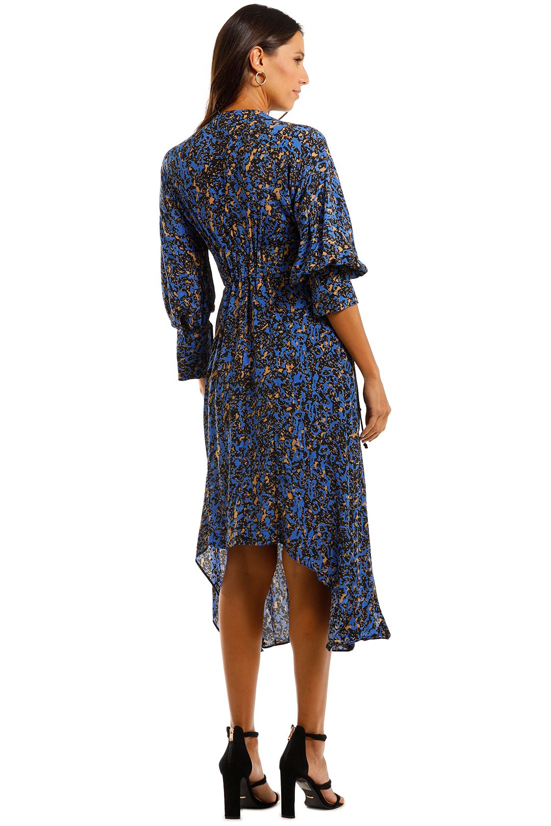 KITX Algae Future Dress Blue Midi Dress Asymmetric Skirt