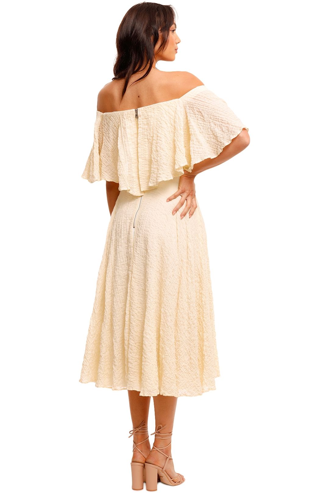 KITX Cotton White Tiered Dress