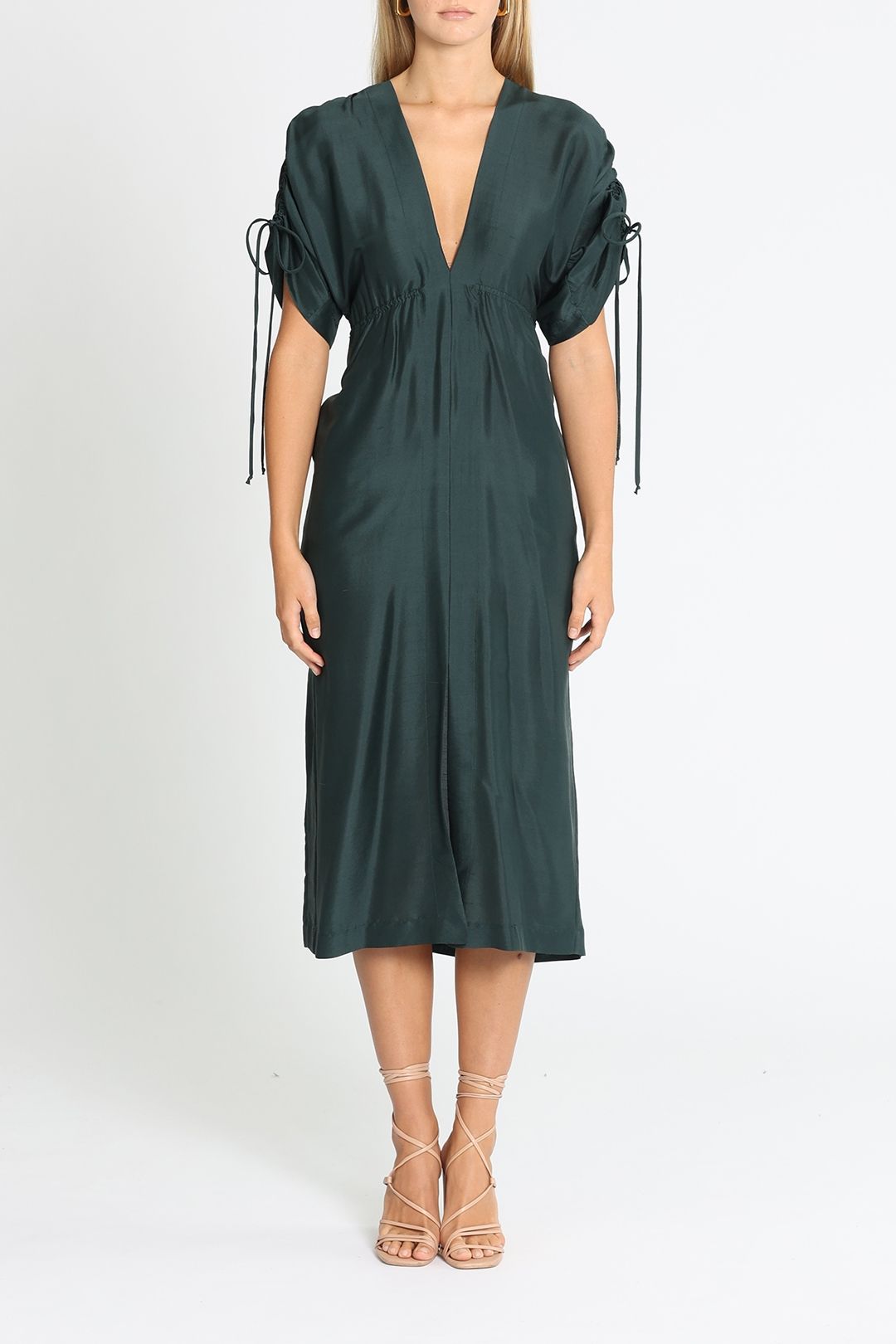 KITX Crush Dress Ink Blue Satin