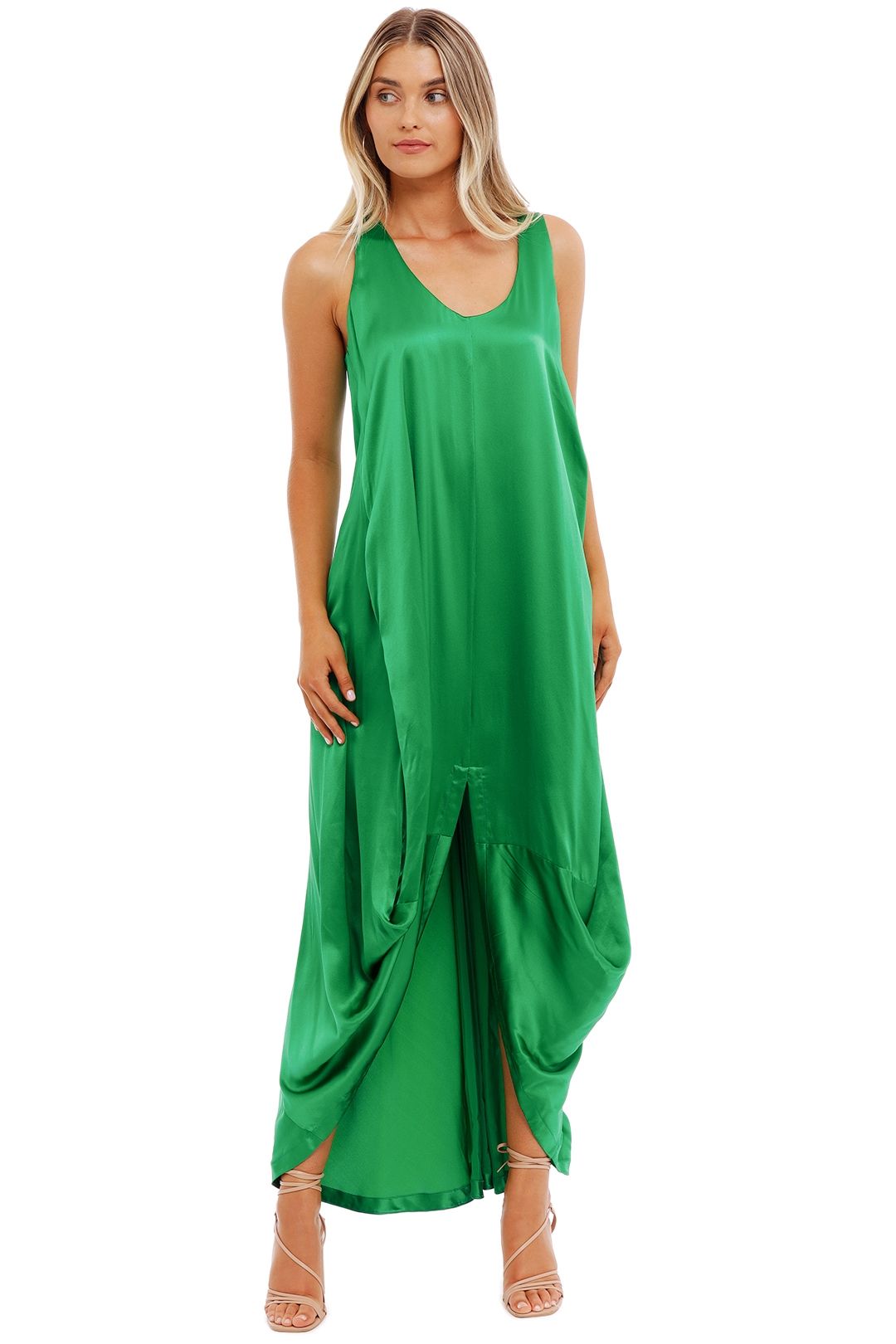 KITX Float Dress Green drape