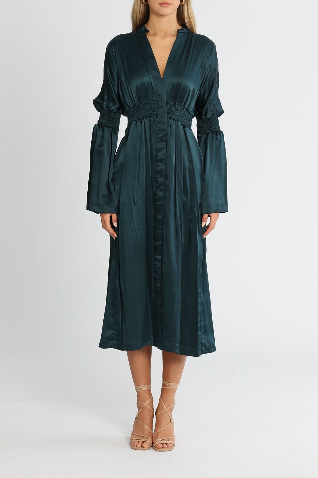 KITX Shirred Dress Ink