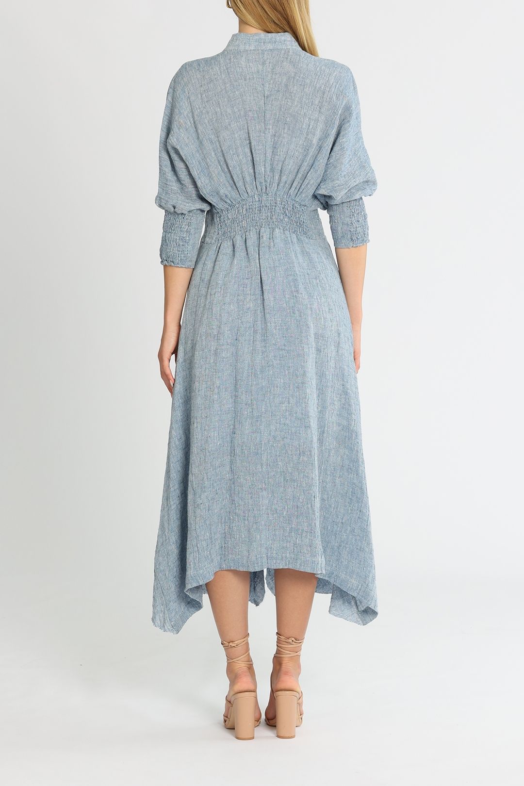 Kitx Shirt Midi Dress Blue  