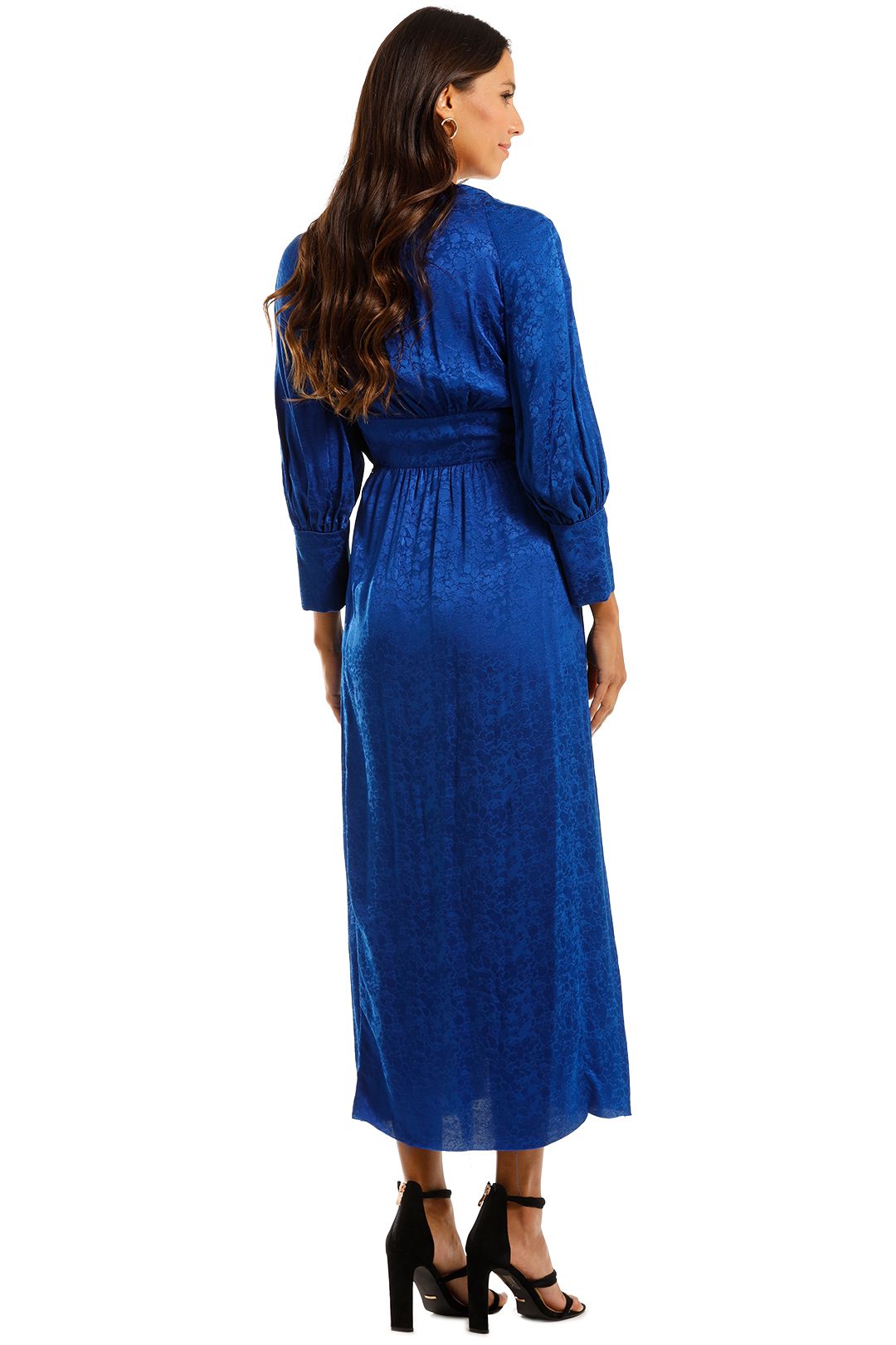 KITX Slinky Dress Blue Maxi Dress Satin Silk