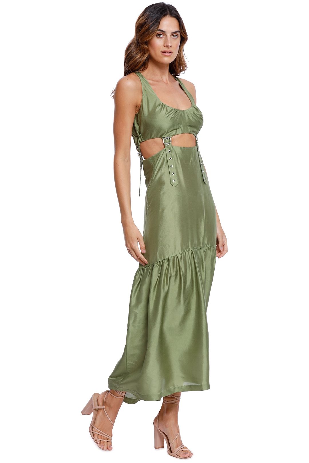 KITX Suspended Dress Moss Green
