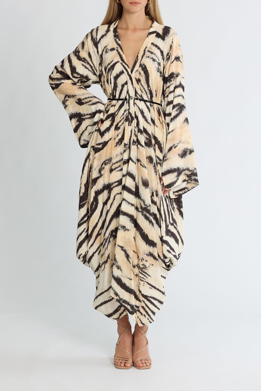 Beige Zebra Style dress