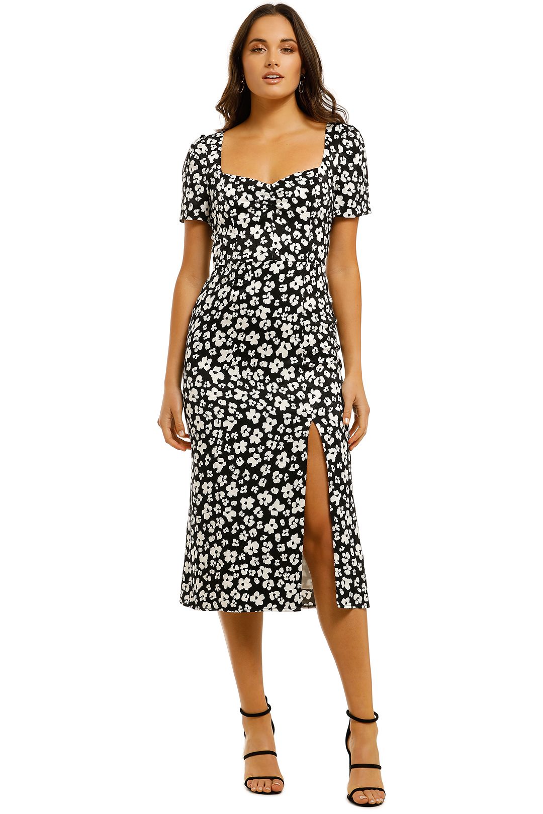 Kookai-Fleur-Day-Dress-Multi-Front