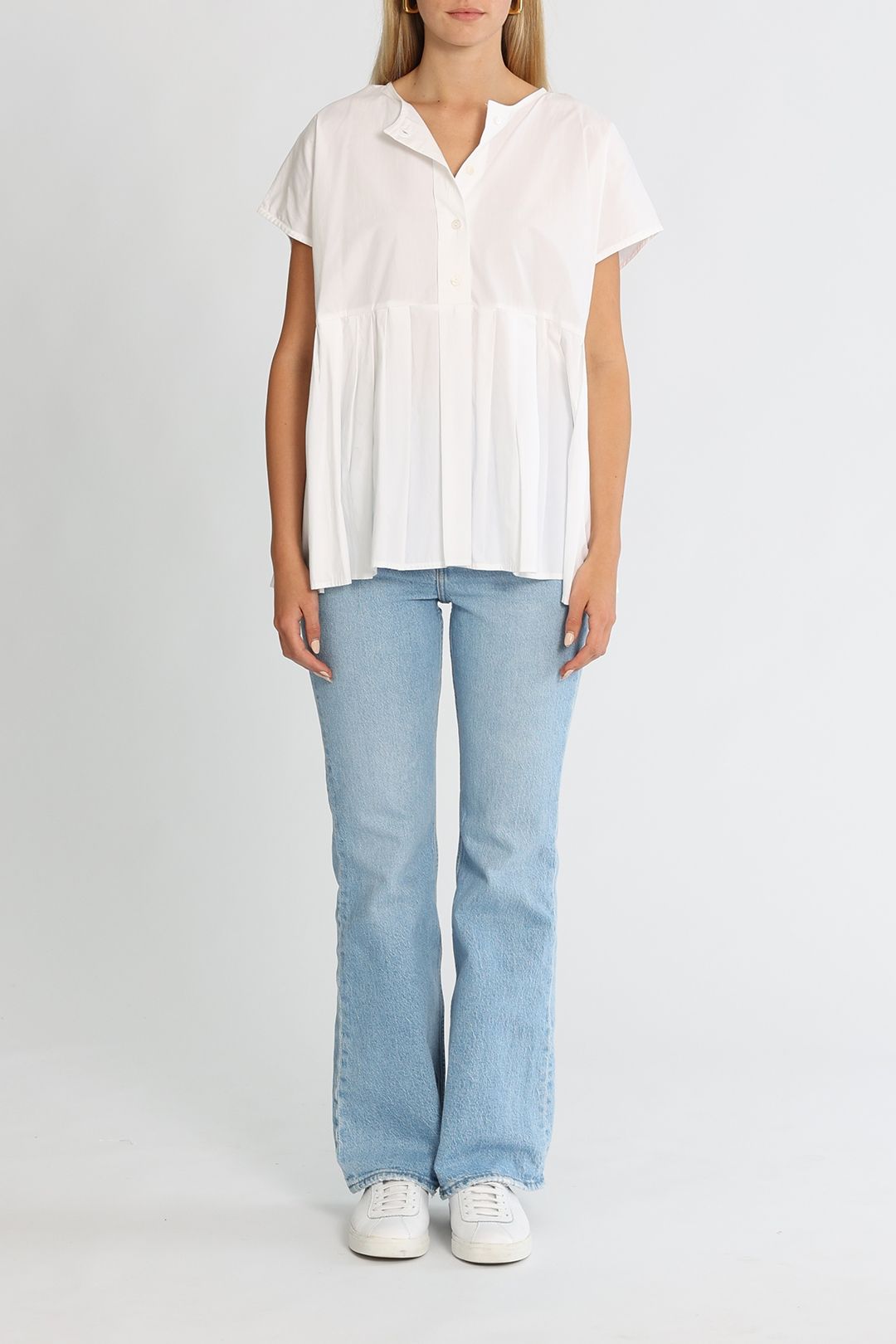 Kowtow Form Short Sleeve Top White