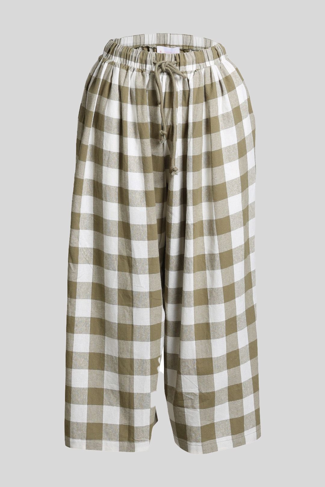 Leaf Green Glitter Printed Culottes main image 1
