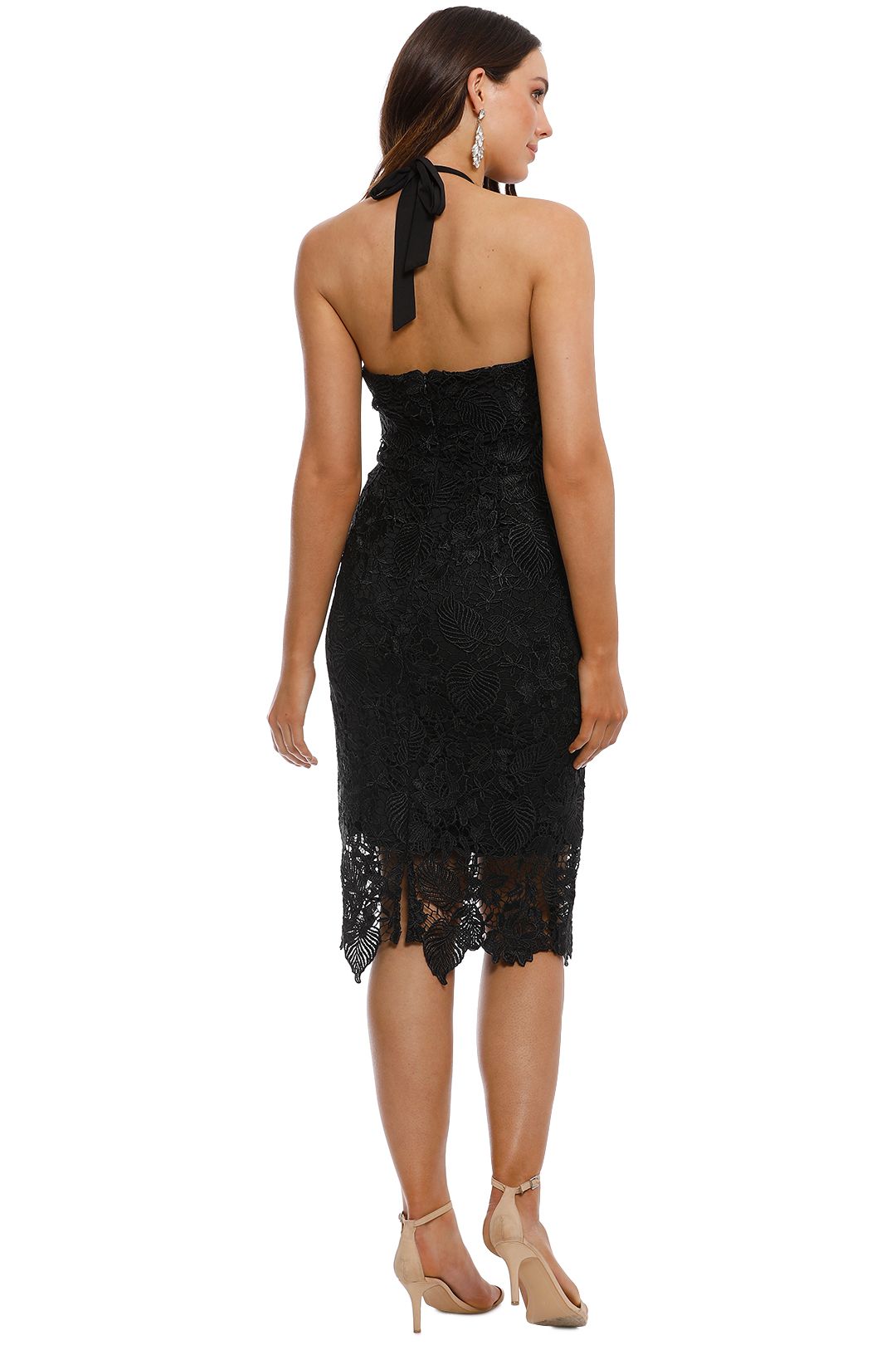 Langhem - Logan Cocktail Dress - Black - Back