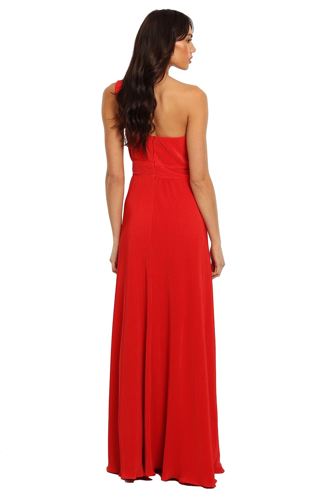Dior Gown Red Langhem one shoulder