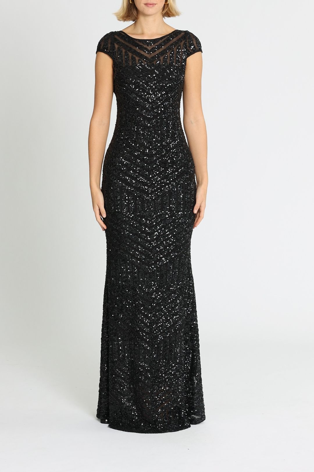 Langhem Ida Sequin Gown Black