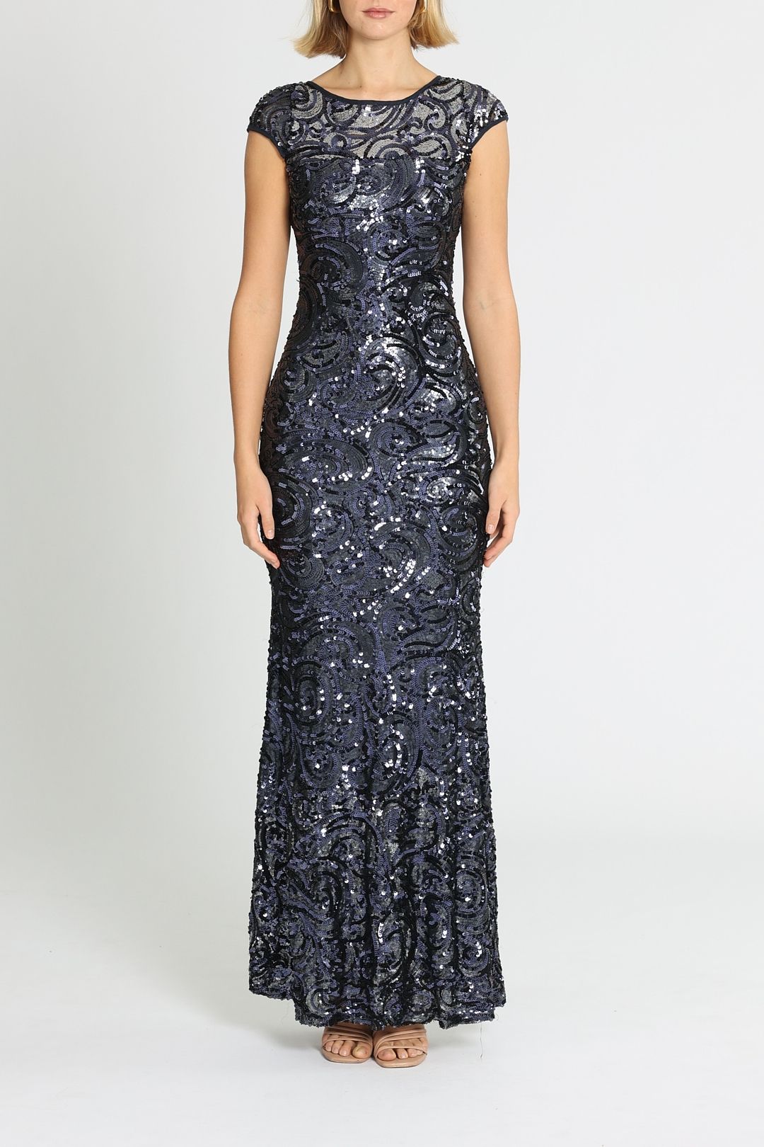 Langhem Katia Sparkle Gown Navy