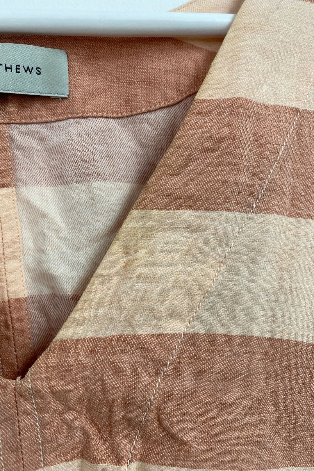 Lee Mathews - Stripe Linen Top
