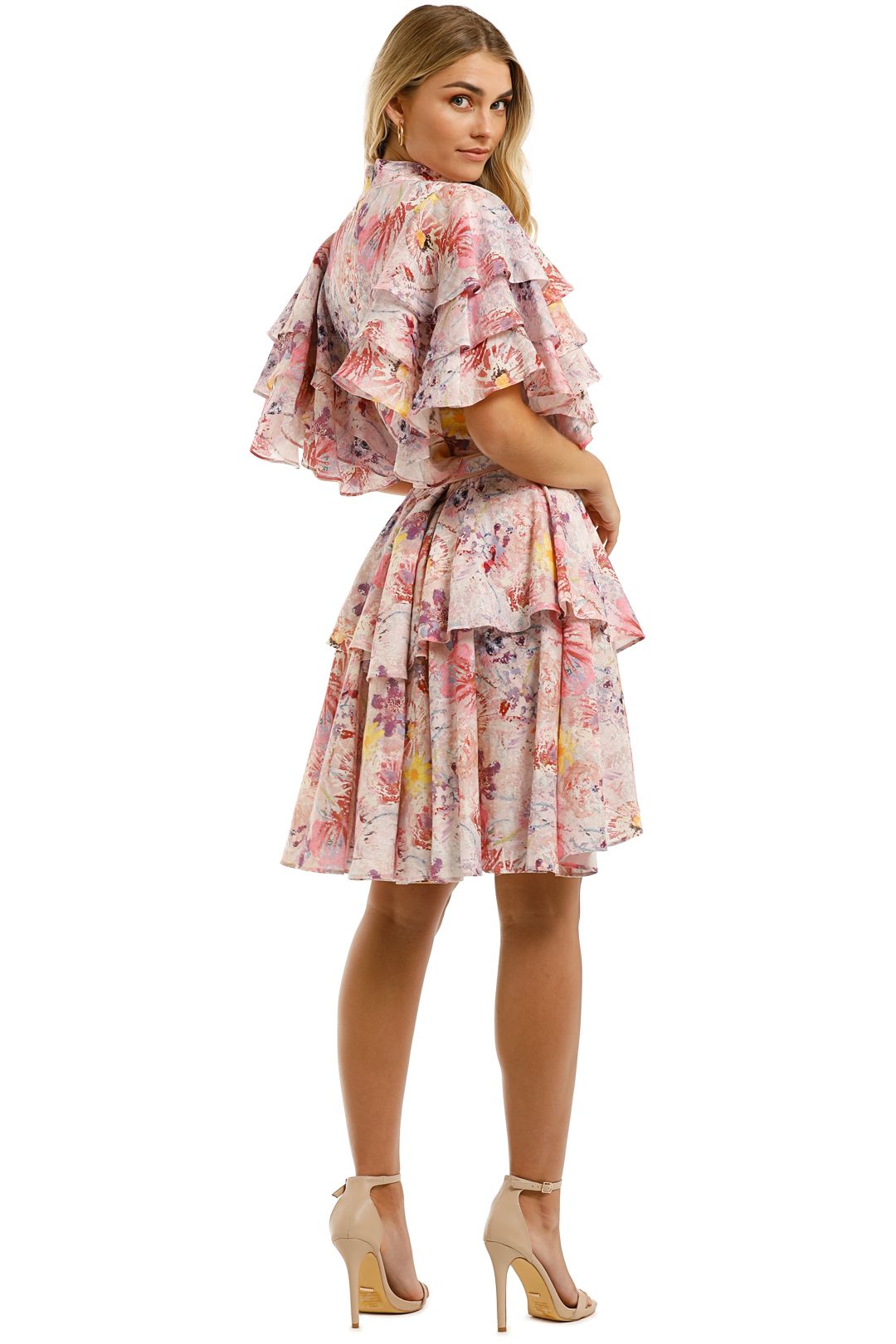 Leo-and-Lin-Euphoria-Cotton-Linen-Ruffled-Mini-Dress-Blush-Back