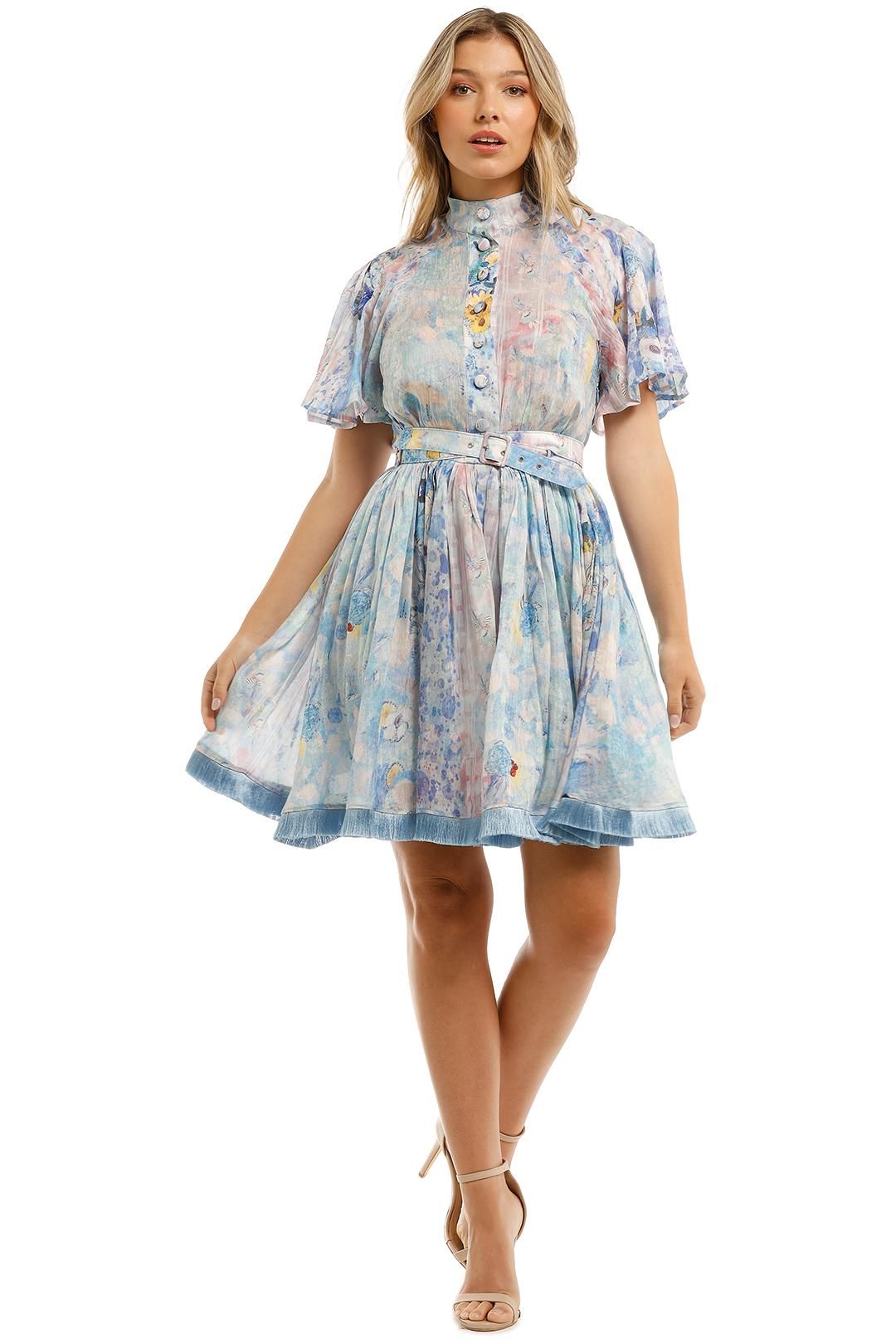 Image of LEO LIN - Daisy Silk Linen Mini Dress