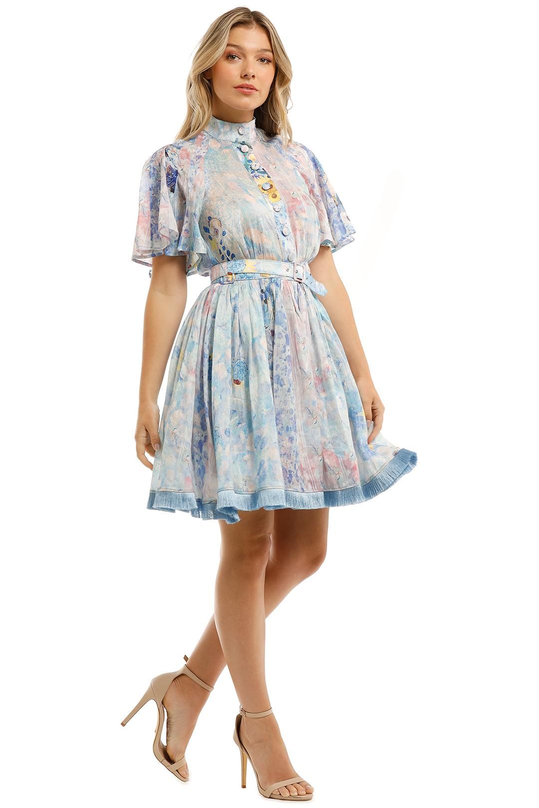 Daisy Silk Linen Mini Dress by LEO & LIN for Hire | GlamCorner