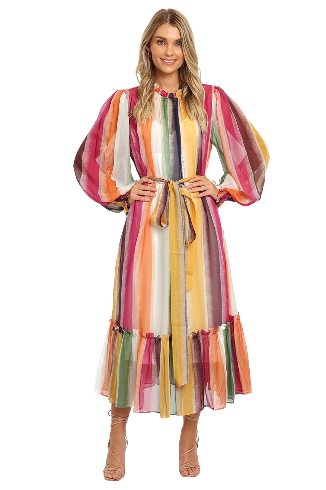  LEO LIN Fortune Stripe Dress